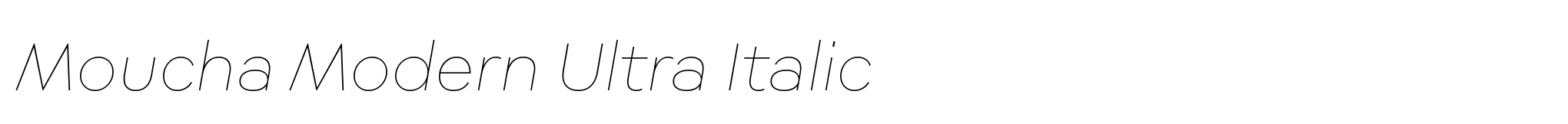 Moucha Modern Ultra Italic image